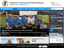 Tablet Screenshot of fprealzaragoza.com